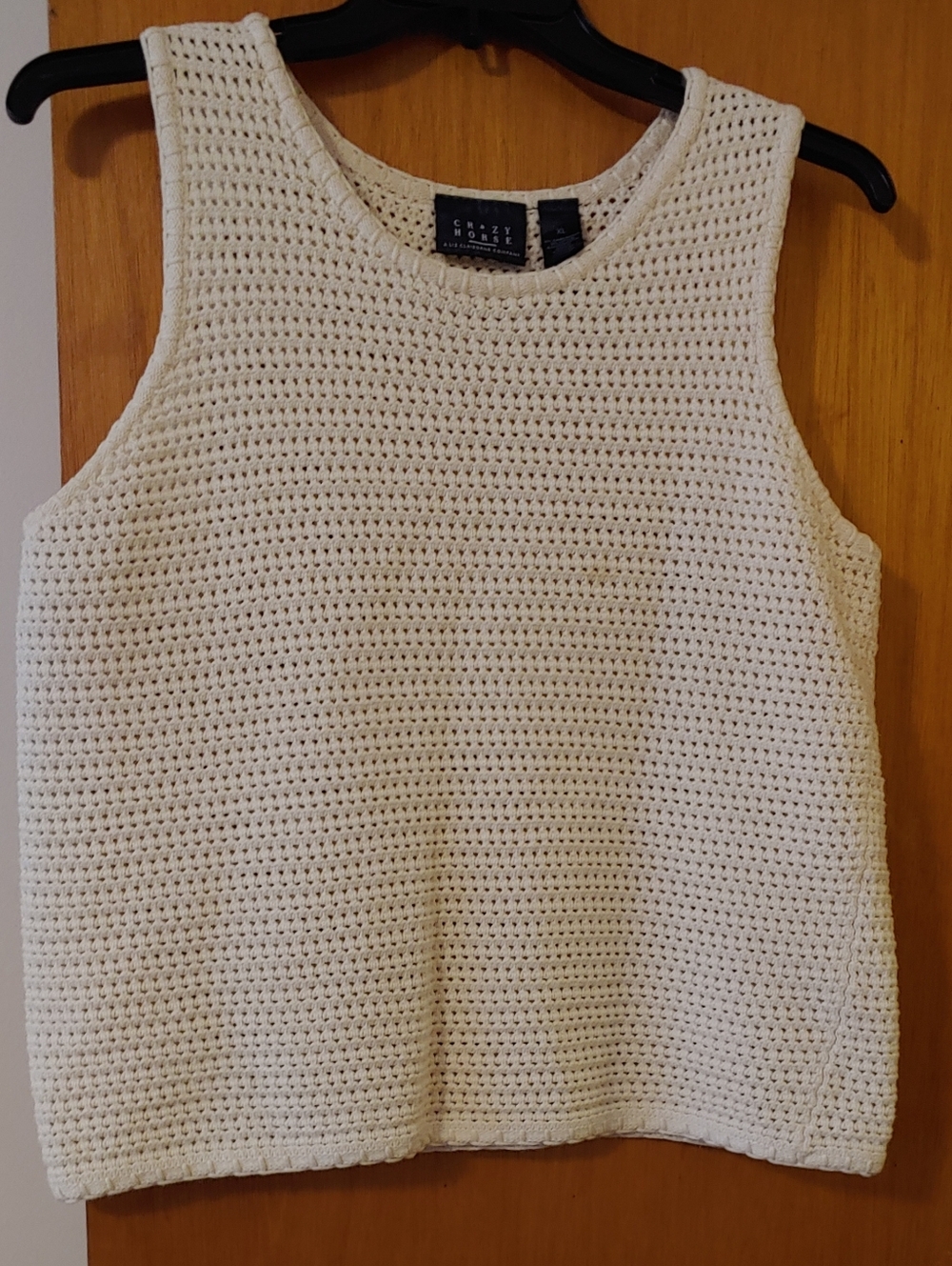 Liz Claiborne Cream Crochet Tank Top